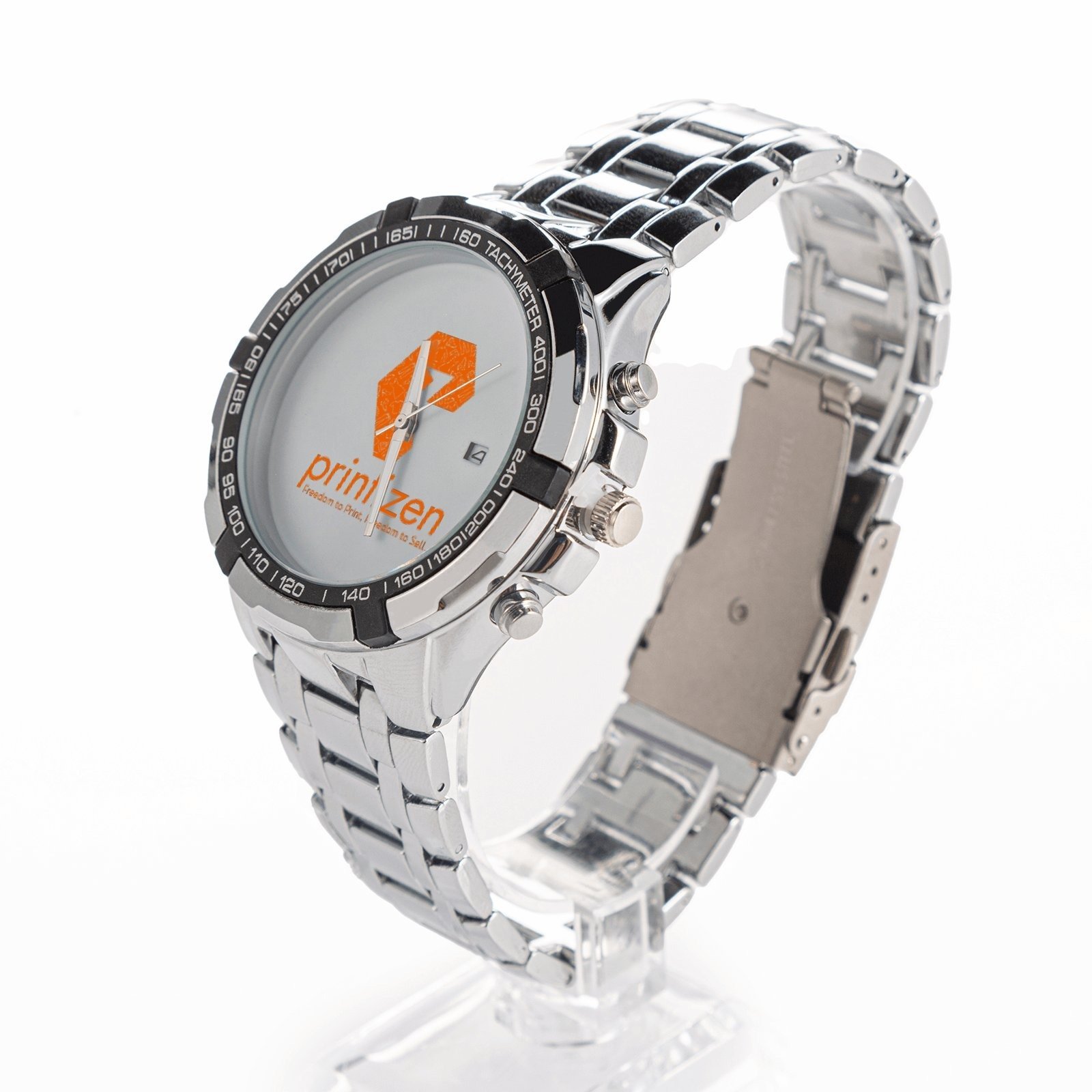 Unisex Silver Watch with Box (Demo) - Image 2