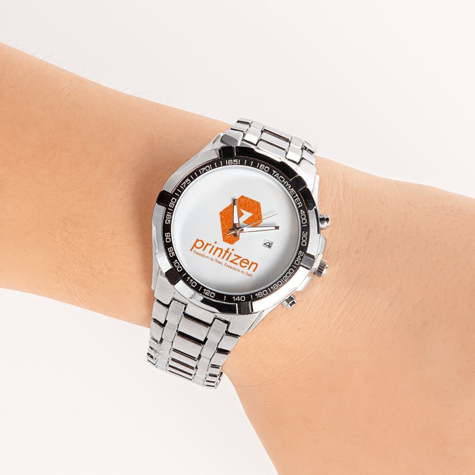 Unisex Silver Watch with Box (Demo) - Image 3