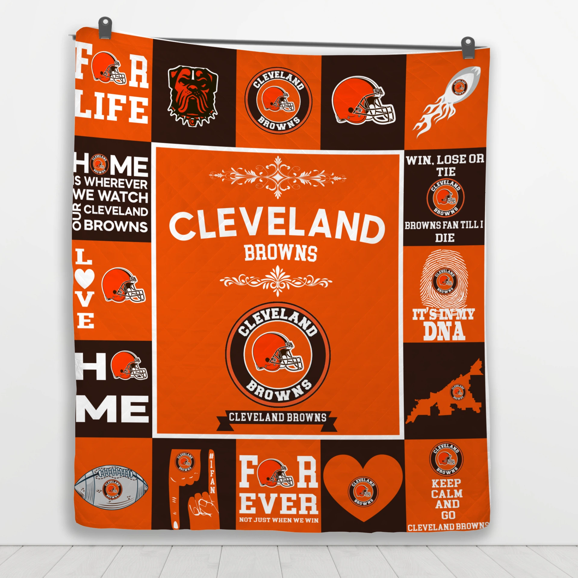 Cleveland Browns Fan Pride Quilt Blanket - Image 4