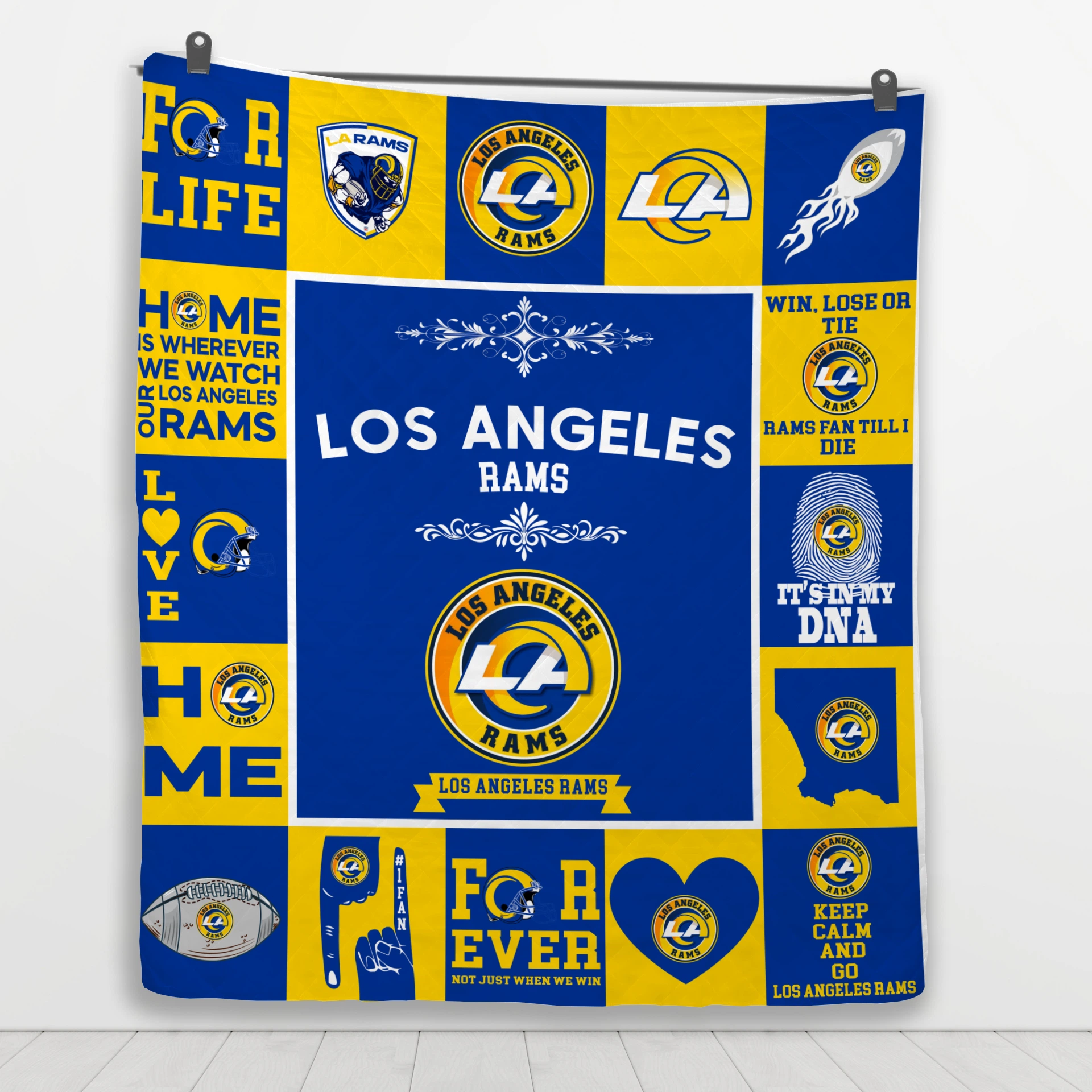 Los Angeles Rams Fan Pride Quilt Blanket - Image 4