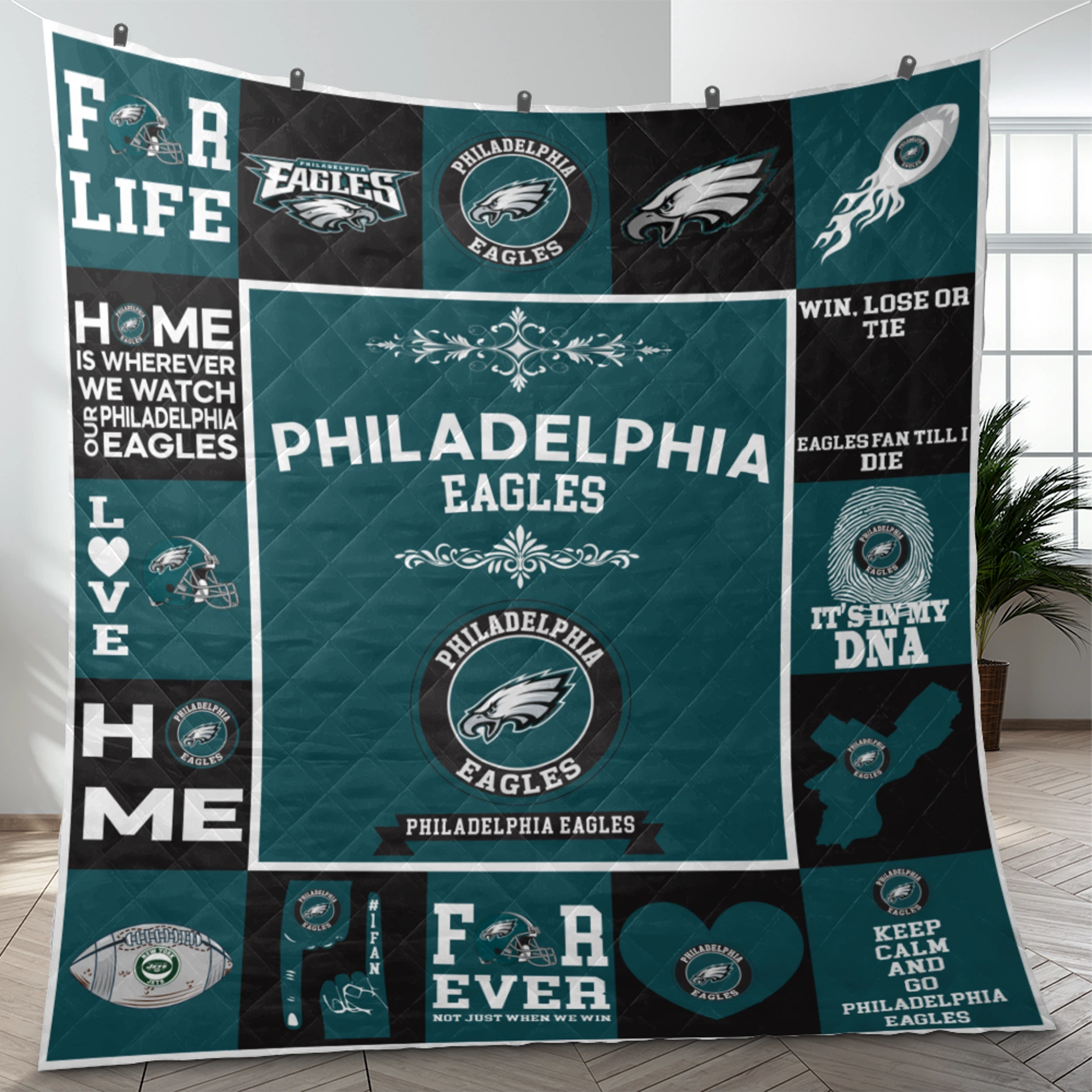 Philadelphia Eagles Fan Pride Quilt Blanket - Image 3